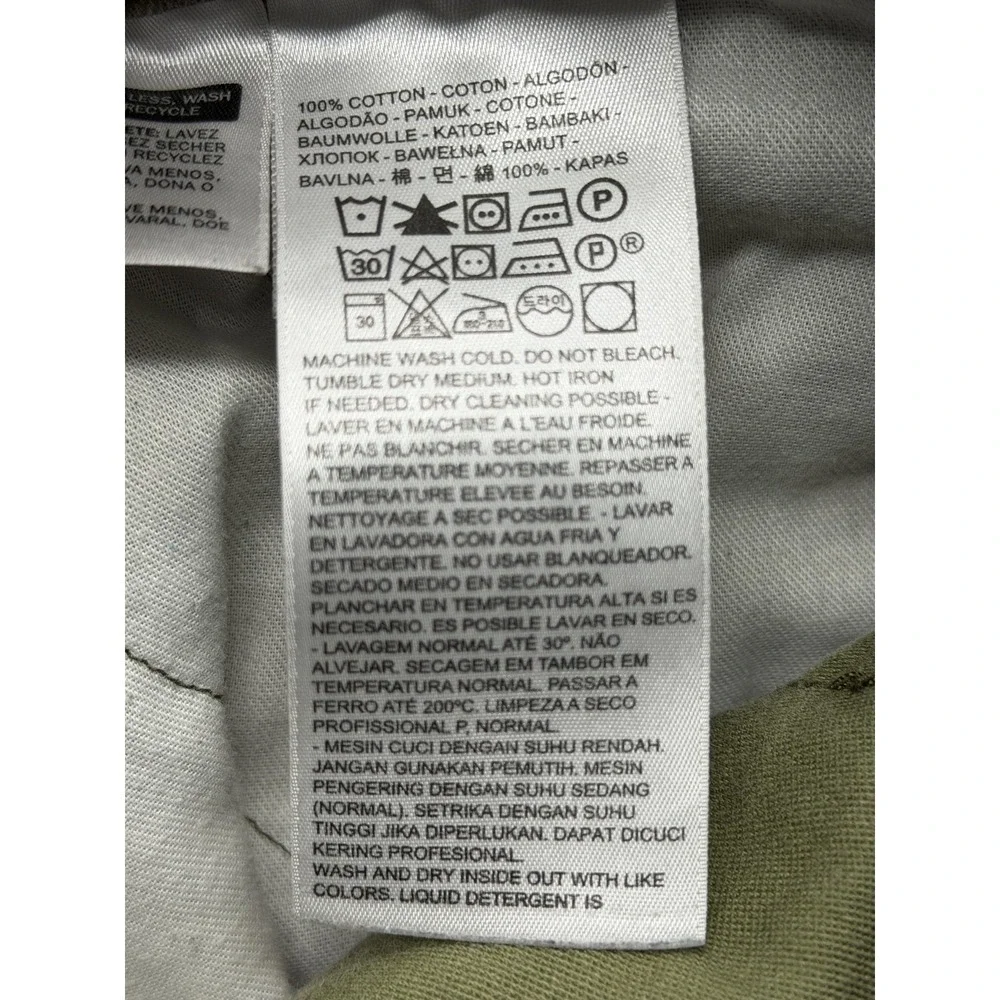 Levis 541 Pants Mens Measured 46x31 Green Camo Tapered 100% Cotton Pants Casual - Picture 7 of 8